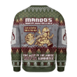 Merry Christmas Mahalohomies Unisex Christmas Sweater Mando's Bountry Hunting 3D Apparel