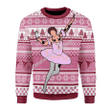 Merry Christmas Mahalohomies Unisex Christmas Sweater Ballerina