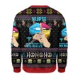 Merry Christmas Mahalohomies Unisex Christmas Sweater Nurse Life Hippie 3D Apparel