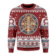 Mahalohomies Unisex Christmas Sweater Saint Benedict Medal 3D Apparel