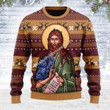 Merry Christmas Mahalohomies Unisex Ugly Christmas Sweater St. John the Baptist 3D Apparel