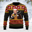 Merry Christmas Mahalohomies Unisex Ugly Christmas Sweater Leo Laughing Meme Drinking Bear 3D Apparel