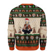 Merry Christmas Mahalohomies Unisex Christmas Sweater Einstein Doing Yoga 3D Apparel
