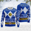 Merry Christmas Mahalohomies Unisex Christmas Sweater Blue Power Ranger 3D Apparel