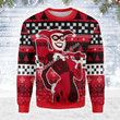 Mahalohomies Unisex Christmas Sweater Harley Quinn Hammer Time 3D Apparel