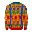 Merry Christmas Mahalohomies Unisex Ugly Christmas Sweater LGBTQ+  With Tie And Suspenders 3D Apparel