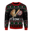Merry Christmas Mahalohomies Unisex Ugly Christmas Sweater Bonk Coronavirus Meme 3D Apparel
