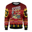 Merry Christmas Mahalohomies Unisex Christmas Sweater Chaos Khorne Flakes 3D Apparel