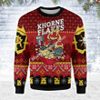 Merry Christmas Mahalohomies Unisex Christmas Sweater Chaos Khorne Flakes 3D Apparel