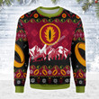 Merry Christmas Mahalohomies Unisex Christmas Sweater LOTR One Gold Ring 3D Apparel