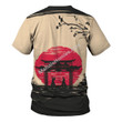 MahaloHomies Unisex T-shirt Japanese Samurai Fighters 3D Costumes
