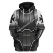 MahaloHomies Unisex Zip Hoodie Black Templars In Mark III Power Armor 3D Costumes