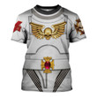 MahaloHomies Unisex T-shirt Terminator Armor White Scars 3D Costumes