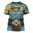 MahaloHomies Unisex T-shirt Sons Of Horus Captain 3D Costumes