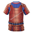 MahaloHomies Unisex T-shirt Samurai Armor 3D Costumes