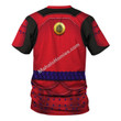 MahaloHomies T-shirt Ashigaru Red Akazonae Koyal Guard 3D Costumes
