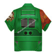 MahaloHomies Unisex Hawaiian Shirt Terminator Armor Salamanders 3D Costumes
