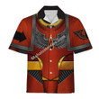 MahaloHomies Unisex Hawaiian Shirt Pre-Heresy Blood Angels in Mark IV Maximus Power Armor 3D Costumes