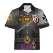 MahaloHomies Unisex Hawaiian Shirt Black Templars Captain 3D Costumes