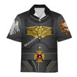 MahaloHomies Unisex Hawaiian Shirt Raven Guard Indomitus Pattern Terminator Armor 3D Costumes