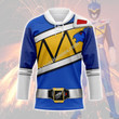 Blue Power Rangers Dino Charge Hockey Jersey