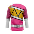 Pink Power Rangers Dino Charge Hockey Jersey