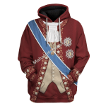 Mahalohomies Tracksuit Hoodies Pullover Sweatshirt Charles III of Spain Historical 3D Apparel