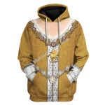 Mahalohomies Tracksuit Hoodies Pullover Sweatshirt Anne Queen of Britian Historical 3D Apparel