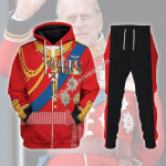 Mahalohomies Tracksuit Hoodies Pullover Sweatshirt Prince Philip, Duke of Edinburgh Historical 3D Apparel