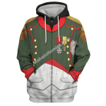 Mahalohomies Tracksuit Hoodies Pullover Sweatshirt Napoleon in Chasseur-Cheval Historical 3D Apparel