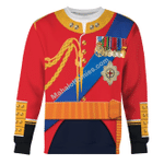 Mahalohomies Tracksuit Hoodies Pullover Sweatshirt Elizabeth II of England Historical 3D Apparel