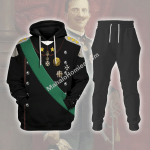 Mahalohomies Tracksuit Hoodies Pullover Sweatshirt Victor Emmanuel III King of Italy Historical 3D Apparel