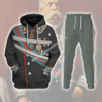 Mahalohomies Tracksuit Hoodies Pullover Sweatshirt King Umberto I of Italy Historical 3D Apparel