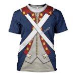 Mahalohomies Tracksuit Hoodies Pullover Sweatshirt Patriot Soldier in American Revolution Historical 3D Apparel