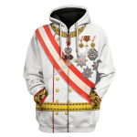 Mahalohomies Tracksuit Hoodies Pullover Sweatshirt Emperor Franz Joseph I Historical 3D Apparel