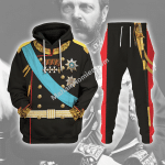 Mahalohomies Tracksuit Hoodies Pullover Sweatshirt Alexander II of Russia Historical 3D Apparel