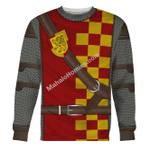 Mahalohomies Tracksuit Hoodies Pullover Sweatshirt Scottish Knight Historical 3D Apparel