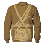 Mahalohomies Tracksuit Hoodies Pullover Sweatshirt World War I British Soldiers Historical 3D Apparel