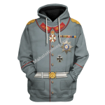Mahalohomies Tracksuit Hoodies Pullover Sweatshirt Wilhelm II Former German Emperor Historical 3D Apparel