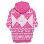 MahaloHomies Unisex Tops Pullover Sweatshirt Pink Power Ranger 3D Costumes