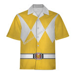 Yellow Ranger Mighty Morphin Hoodies Sweatshirt T-shirt Hawaiian Tracksuit