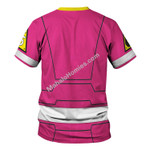 Pink Power Rangers Turbo Hoodies Sweatshirt T-shirt Hawaiian Tracksuit