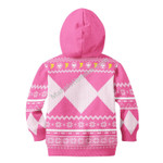 MahaloHomies Unisex Kid Tops Pullover Sweatshirt Pink Power Ranger 3D Apparel