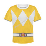 MahaloHomies Unisex Kid Tops Yellow Ranger Mighty Morphin Kid 3D Apparel