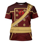 Cobra Commander Burgundy Color Hoodies Sweatshirt T-shirt Hawaiian Tracksuit
