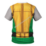 Power Rangers Ninja Storm Green Samurai Ranger Hoodies Sweatshirt T-shirt Hawaiian Tracksuit