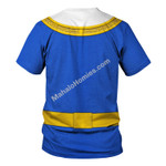 Blue Power Rangers Zeo Hoodies Sweatshirt T-shirt Hawaiian Tracksuit
