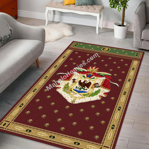 MahaloHomies Rug First Mexico Coat of Arms Living Room Decoration