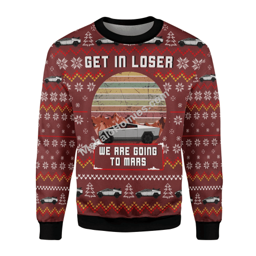 Merry Christmas Mahalohomies Unisex Christmas Sweater We Are Going To Mars