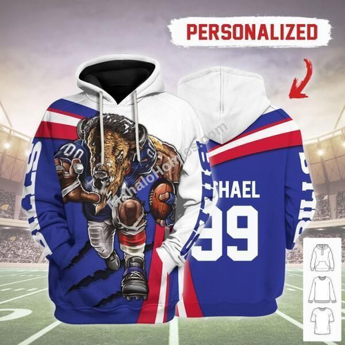 MahaloHomies Personalized Unisex Tracksuit Hoodies Buffalo Bills Football Team 3D Apparel